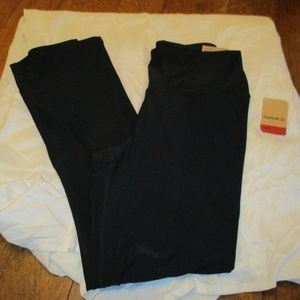 Reebok Straight High Rise Women's Large Black Pant